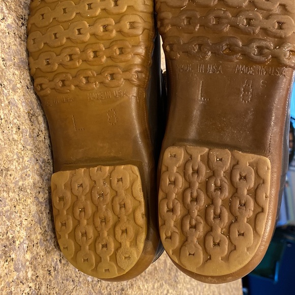 L. L. Bean Vintage Bean Leather Rubber Duck Boots W’s 8 (No Innersoles or Laces) - Picture 14 of 17